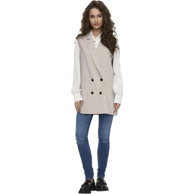 JDY Елек Jdy Geggo Life waistcoat - Beige (Chateau Gray)