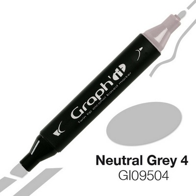 Lihová fixa GRAPH'IT oboustranná Fine & Chisel, Neutral Grey 5