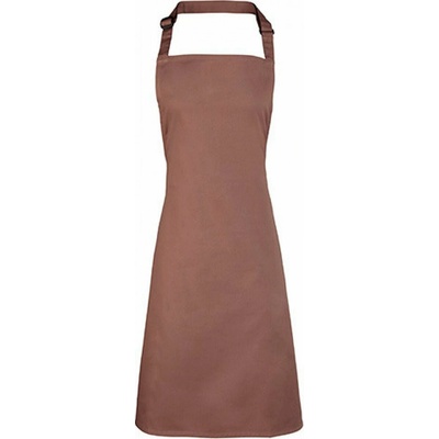 Premier Workwear Klasická zástěra hnědá moka Pantone 7505 72x86cm PW150