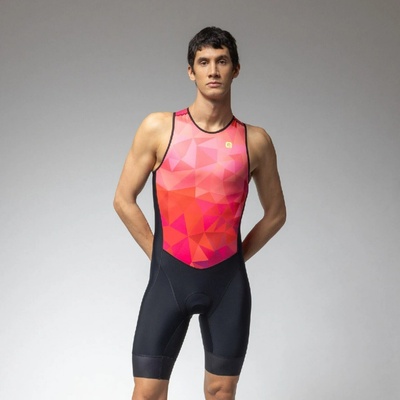ALÉ TRIATHLON TRIPLE kombinéza pánska červená čierna