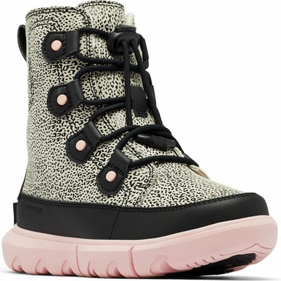 Sorel EXPLORER LACE WP Junior Chalk Black
