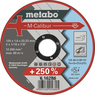 Metabo Rezný kotúč rovný 125 mm 616286000 25 ks