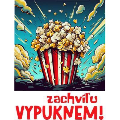 Nažehľovačka/DTF transfer Popcorn SK Nálepka - výška: A5