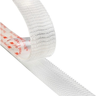 SJ 3560 samolepiaci suchý zips 3M DUAL-LOCK, cena za 1 bežný meter, transparentný, exteriér a interiér šírka: 25 mm