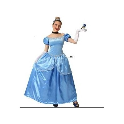 BigBuy Carnival Маскировъчен костюм за възрастни Принцеса Син Размер xl