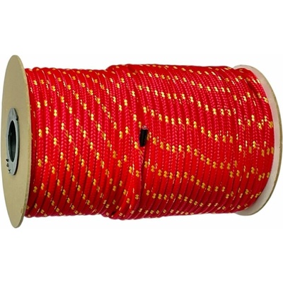BKshop PPF 8 Polypropylénové lano pletené s jadrom, priemer 8 mm, 100 m červené