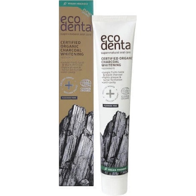 Ecodenta Organická čierna zubná bieliaca pasta Jungle Fruits 75 ml