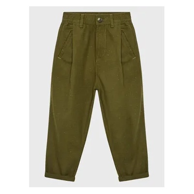 Benetton Текстилни панталони 4NYSCF00P Зелен Loose Fit (4NYSCF00P)