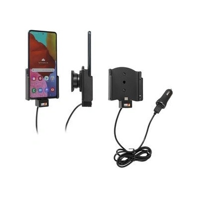 Brodit držák do auta na Samsung Galaxy A51, bez pouzdra, s nabíjením z cig. zapalovače/USB 721206