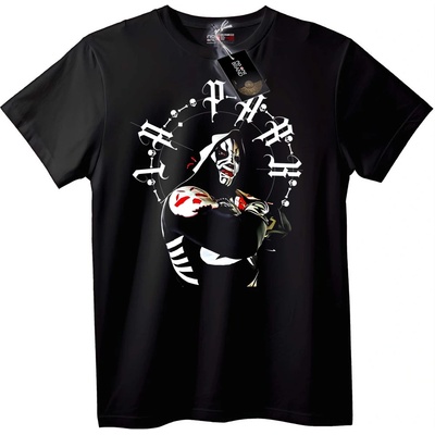 NOONEBRAND Тениска Joker с Готически Дизайн - 2XL, White