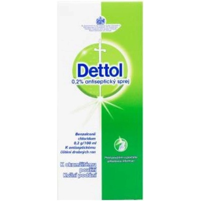 Dettol 0.2% antiseptický sprej drm.spr.sol.1 x 100 ml – Zboží Dáma