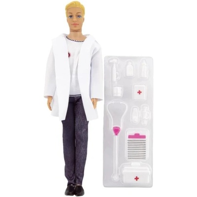 Teddies Докторска фигурка без стави пластмаса 30см с аксесоари