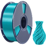 SUNLU Silk PLA+ 2.0 Glossy Lake Cyan - 1, 75 mm / 1000 g (6933582327774)