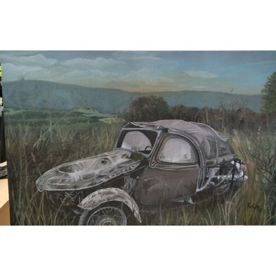 Obraz - Velorex - vrak (plátno 120x80 cm)
