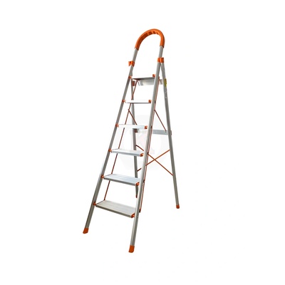 ТУНДЖА Стълба алуминиева домакинска двураменна тип d 6 стъпала 1.85м ТУНДЖА (9700650)