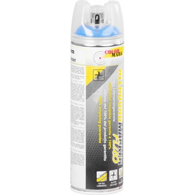COLOR MARK CMSPOTMARKER Allround 360° - značkovací sprej na značenie - fluo modrá - 500 ml