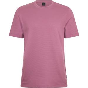 Boss Тениска Boss Men's Tiburt Bubble Structure Cotton Short Sleeve T-Shirt - Bright Purple