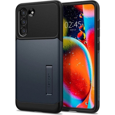 Spigen Slim Armor Case - хибриден кейс с висока степен на защита за Samsung Galaxy S21 FE (тъмносив)