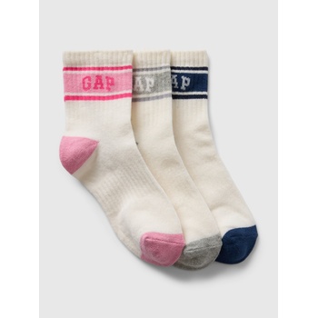 GAP Детски чорапи с лого 3 двойки GAP GAP | Byal | Момичешки | 116/122