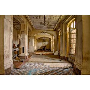 DIMEX ART Флизелинов фототапет камина със стара стена 375 x 250 см