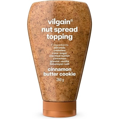 Vilgain Nut Spread Topping skořicová máslová sušenka 260 g – Zboží Dáma