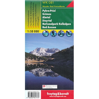 freytag & berndt - Turistická mapa F&amp amp B 081 Grunau Almtal