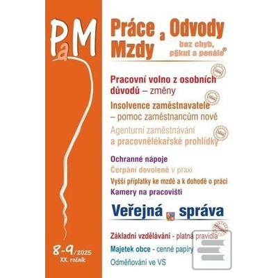 Práce a mzdy 8-9/2025 – Pracovní volno z osobních důvodů