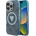 GUESS IML Metal Glitter 4G Circle Triangle MagSafe Case за iPhone 16 Pro - син (3666339430382)
