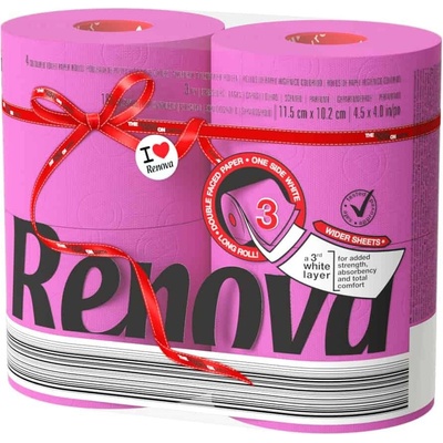 RENOVA Maxi tmavoružový 3-vrstvový 4 ks