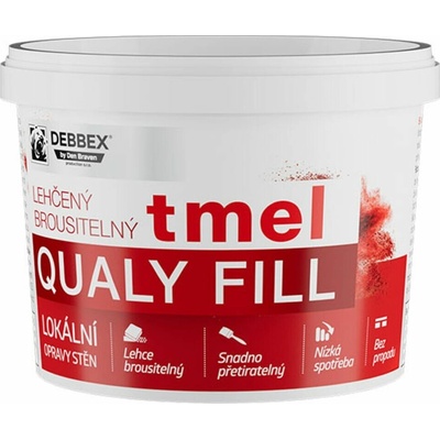 Debbex 00312BD Qualy Fill Lehčený brousitelný tmel 500 ml bílá – Zboží Mobilmania