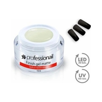 Professionail Led Uv gél matný finish 15ml