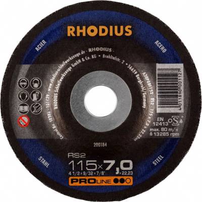 Rhodius Brusný kotouč 115 x 7,0 x 22,23 mm 200184