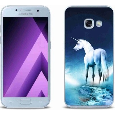 Pouzdro mmCase Gelové Samsung Galaxy A3 2017 - bílý jednorožec