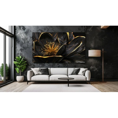 Obraz Černozlatý Květ 105x60
