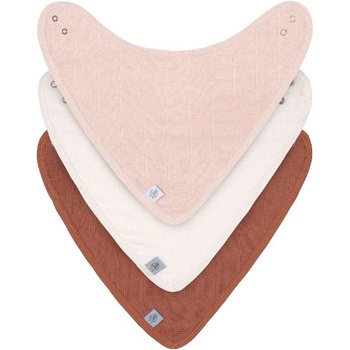 Lassig Лигавник-бандана Lassig - Muslin, 3 броя, Powder Pink (4042183427683)