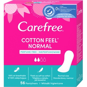 Carefree Дамски превръзки - интимни Carefree Cotton 56 бр. 30552 (97779)