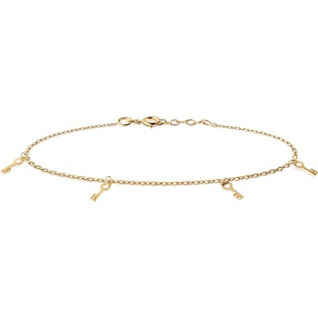 SAVICKI Narukvica ključići Savicki: zlatna