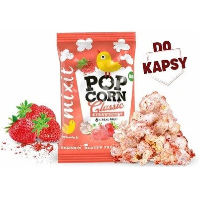 Mixit BIO popcorn do kapsy Jahoda 13 g