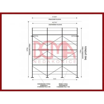 Comipont Kostka lešení 47,25 m²