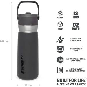 STANLEY Бутилка за вода stanley go flip straw | 0, 65Л (10-09697-008)