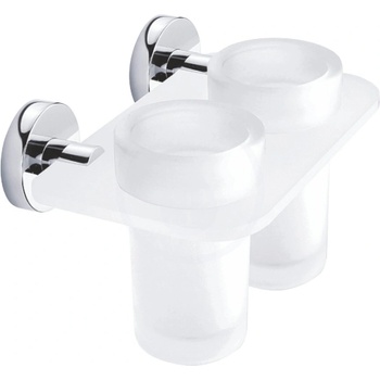 NIMCO UNIX dvojitý držiak pohárov, rosené sklo UN 13058DW-26