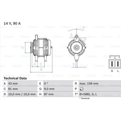 Alternátor BOSCH 0 986 080 430