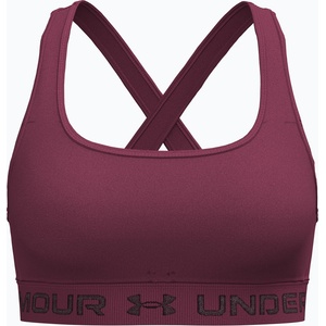 Under Armour Спортен сутиен Under Armour Crossback Mid claret/ox blood