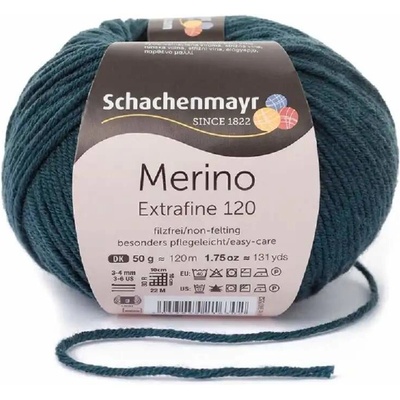 Schachenmayr Merino extrafine 120 Zelenošedá 178