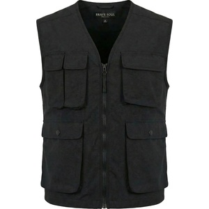BRAVE SOUL Мъжки елек BRAVE SOUL® Trackvest Utility Men Cargo Waistcoat