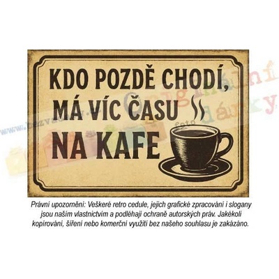 Retro cedule - Kuchyně 1 - Plech - hliníkový sendvič / A3 (30x45cm)