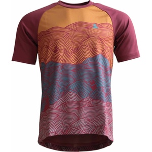 Zimtstern Мъжка фланелка с къс ръкав за колоездене Zimtstern Braapz Shirt S/S Cycling jersey - Windsor Wine (056-3174-0311)