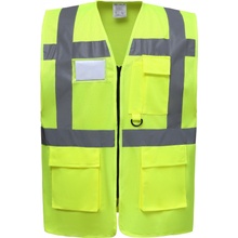 Yoko reflexní vesta EXEC HVW801 Fluorescenční žlutá