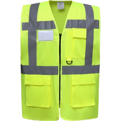 Yoko reflexní vesta EXEC HVW801 Fluorescenční žlutá