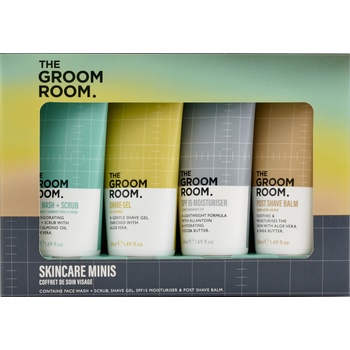 Dirty Works Мъжки комплект Groom Skincare Minis, 4 части